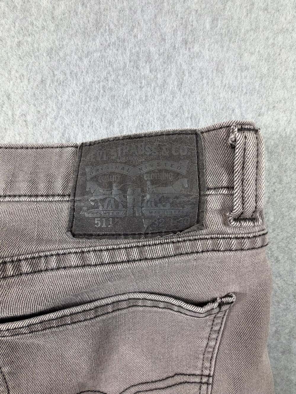 Levi's 511 Slim Fit Jeans 32x30 Gray - Picture 6 of 7